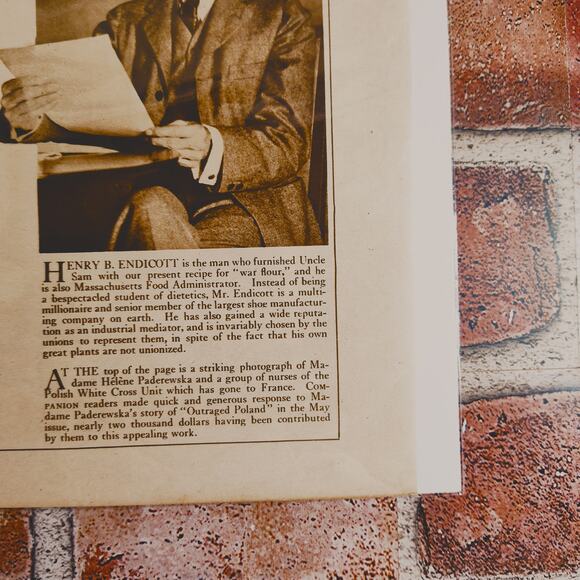 1918 "Not Working For Themselves" WWI-Era Original Vtg Magazine Page Public Good - Picture 6 of 12